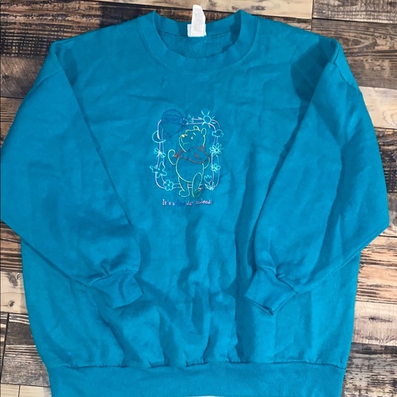 Vintage 90s Winnie the Pooh crew neck sweatshirt size 18/20 - Picture 1 of 3